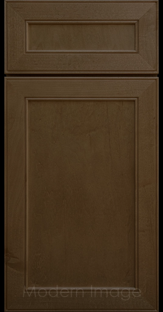 Stained Davis refined Shaker style kitchen cabinet in a Beachwood stain by Modern Image AZ.